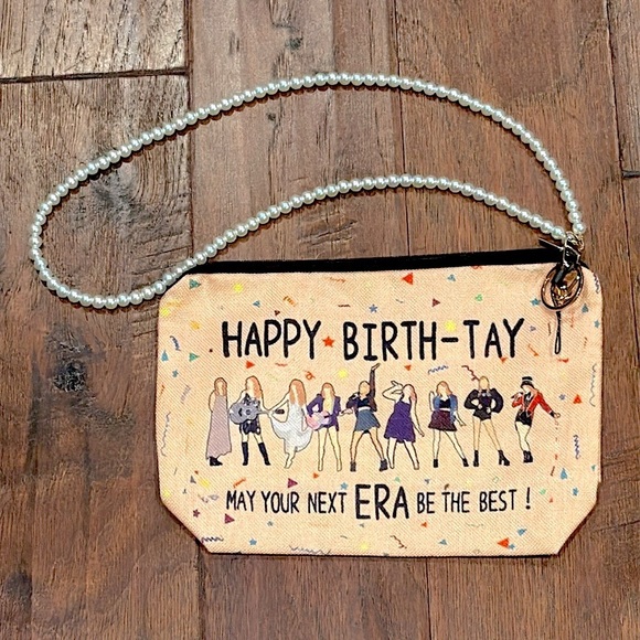 🎄 Christmas Sale 🎄 New! SWIFTIE Makeup Bag Merch with Lanyard Pearl Strap - Picture 10 of 10